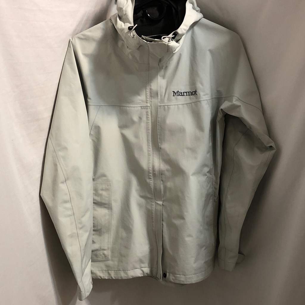 Marmot Light Gray Womenâs Hooded Jacket, Size
